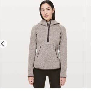 Lululemon Fleece & Thank You Pullover Heathered Smoky Blush 12